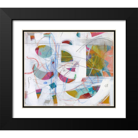 Ocean Fragments Black Modern Wood Framed Art Print with Double Matting by Stevenett, Diane