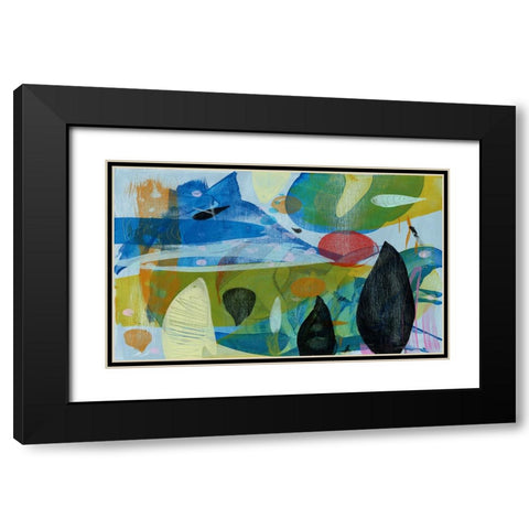 Under the Red Sun Black Modern Wood Framed Art Print with Double Matting by Stevenett, Diane