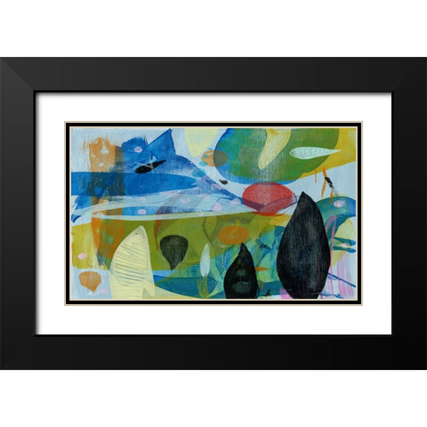 Under the Red Sun Black Modern Wood Framed Art Print with Double Matting by Stevenett, Diane