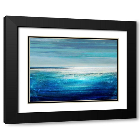 Reflection on the Horizon II Black Modern Wood Framed Art Print with Double Matting by Hamilton, Taylor