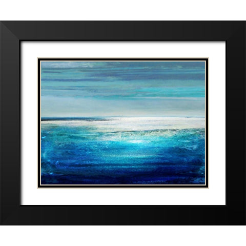 Reflection on the Horizon II Black Modern Wood Framed Art Print with Double Matting by Hamilton, Taylor