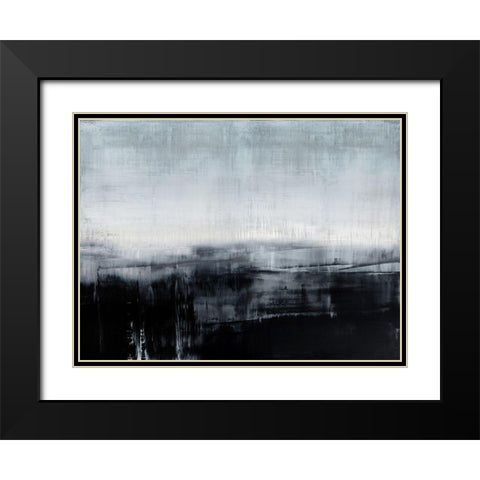Transpire Black Modern Wood Framed Art Print with Double Matting by Hamilton, Taylor