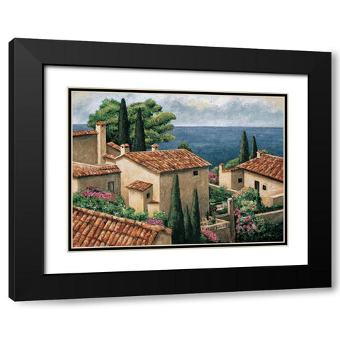 Del Mar Vista Black Modern Wood Framed Art Print with Double Matting by Young, Thomas