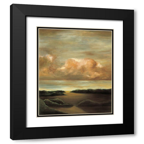 Light and Shadows II Black Modern Wood Framed Art Print with Double Matting by Mitchell, Todd