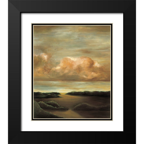 Light and Shadows II Black Modern Wood Framed Art Print with Double Matting by Mitchell, Todd