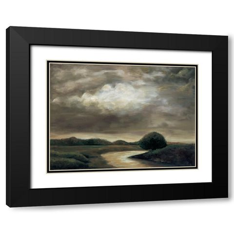 Light on the Water II Black Modern Wood Framed Art Print with Double Matting by Mitchell, Todd