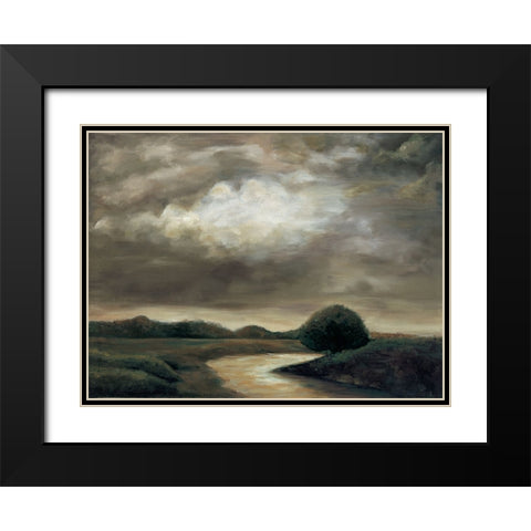 Light on the Water II Black Modern Wood Framed Art Print with Double Matting by Mitchell, Todd