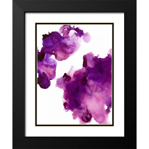 Elevate Fuchsia Black Modern Wood Framed Art Print with Double Matting by Mitchell, Lauren
