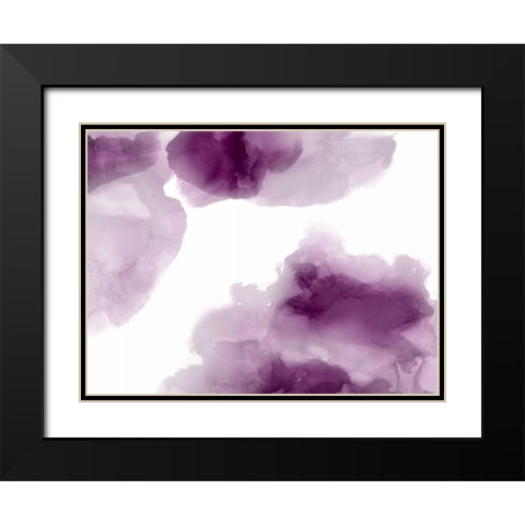Elevate in Amethyst Black Modern Wood Framed Art Print with Double Matting by Mitchell, Lauren