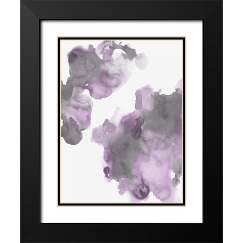 Elevate in Lavender II Black Modern Wood Framed Art Print with Double Matting by Mitchell, Lauren