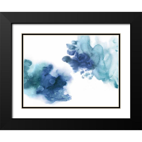 Tempting in Blue Black Modern Wood Framed Art Print with Double Matting by Mitchell, Lauren