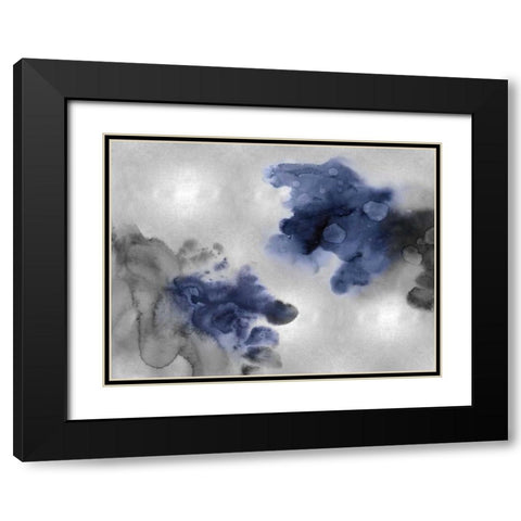 Tempting in Indigo Black Modern Wood Framed Art Print with Double Matting by Mitchell, Lauren