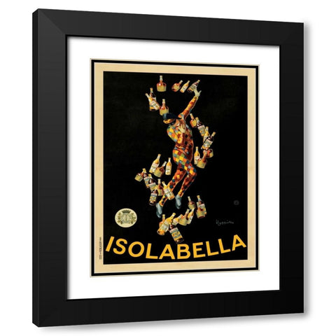 Isolabella-1910 Black Modern Wood Framed Art Print with Double Matting by Cappiello, Leonetto