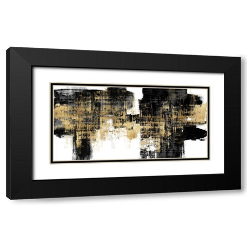 Amplified Gold on Black Black Modern Wood Framed Art Print with Double Matting by Wise, Alex