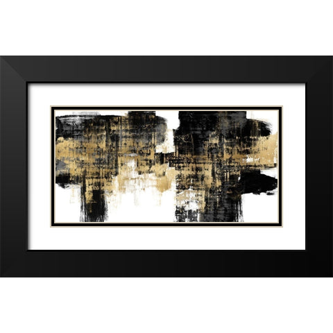 Amplified Gold on Black Black Modern Wood Framed Art Print with Double Matting by Wise, Alex