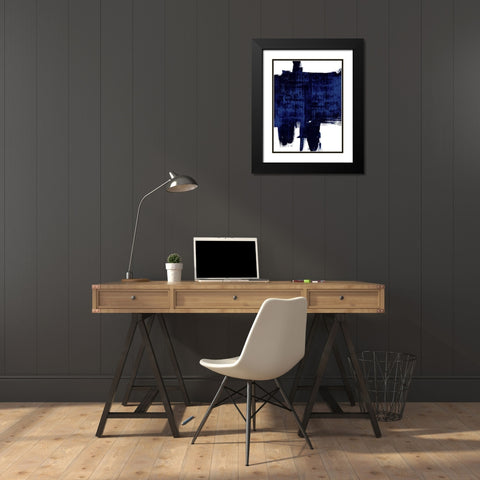 Mignight Ramblin I Black Modern Wood Framed Art Print with Double Matting by Wise, Alex