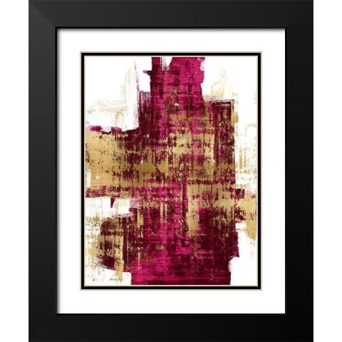 Dynamic II Black Modern Wood Framed Art Print with Double Matting by Wise, Alex
