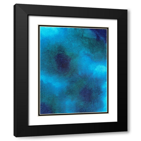 Blue Blend Exercise I Black Modern Wood Framed Art Print with Double Matting by Zaremba, Hillel