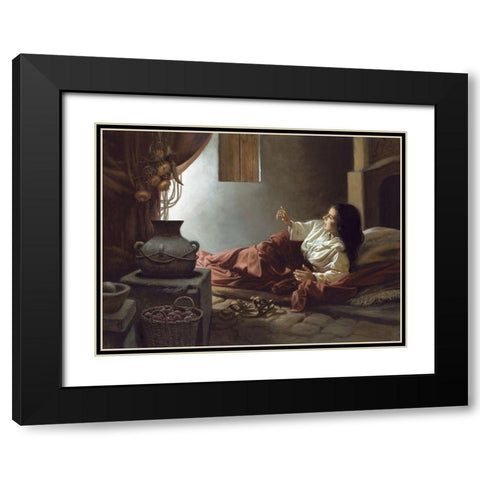 Blessed Among Women Black Modern Wood Framed Art Print with Double Matting by Seward, James