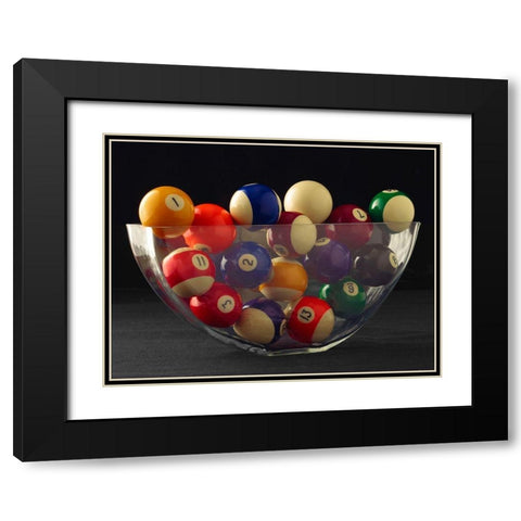 Billiards 2 Black Modern Wood Framed Art Print with Double Matting by Reynolds, Richard