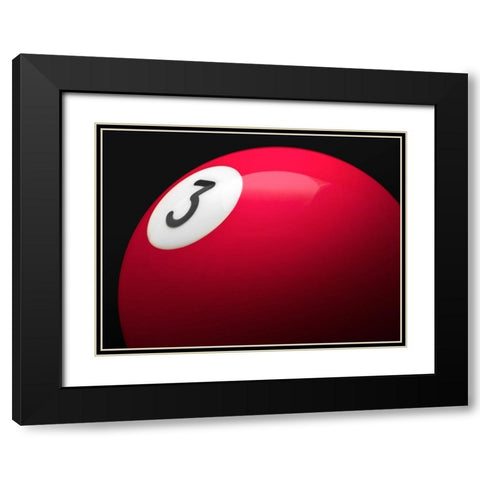 Red 3 Black Modern Wood Framed Art Print with Double Matting by Reynolds, Richard