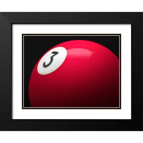 Red 3 Black Modern Wood Framed Art Print with Double Matting by Reynolds, Richard