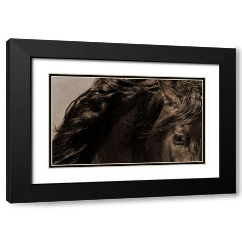 Sheraz Black Modern Wood Framed Art Print with Double Matting by Dawson, Robert