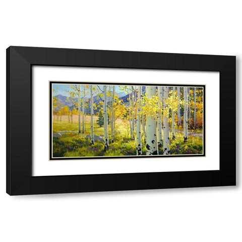 Afternoon Aspen Black Modern Wood Framed Art Print with Double Matting by Kim, Gary