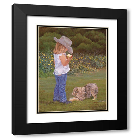 Double Trouble Black Modern Wood Framed Art Print with Double Matting by Dudley, June