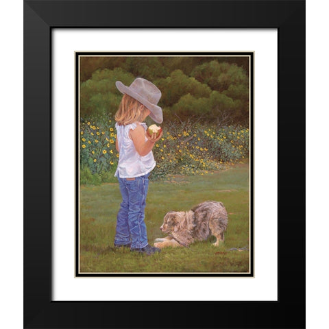 Double Trouble Black Modern Wood Framed Art Print with Double Matting by Dudley, June