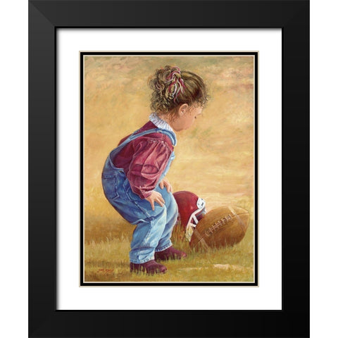 Whoop Black Modern Wood Framed Art Print with Double Matting by Dudley, June