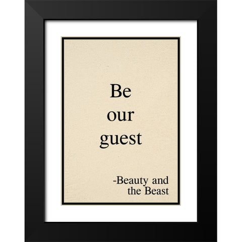 RFBEGUST Black Modern Wood Framed Art Print with Double Matting by UNKNOWN