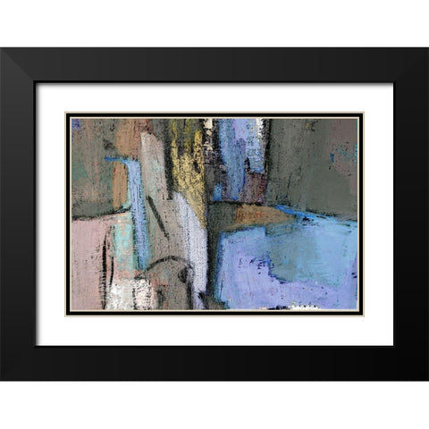 Pastel Junction II Black Modern Wood Framed Art Print with Double Matting by Bolokofsky, Ronald