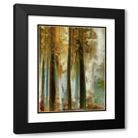 Golden Forest I  Black Modern Wood Framed Art Print with Double Matting by Bolokofsky, Ronald