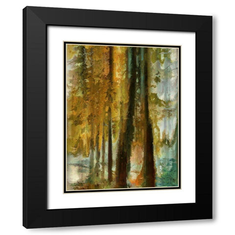 Golden Forest II  Black Modern Wood Framed Art Print with Double Matting by Bolokofsky, Ronald