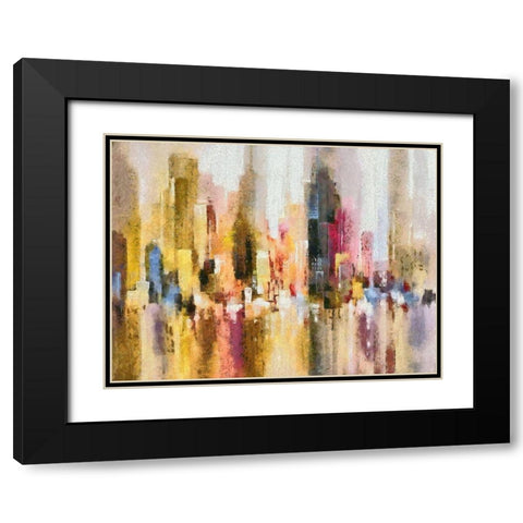 Metro Scrapers Black Modern Wood Framed Art Print with Double Matting by Bolokofsky, Ronald
