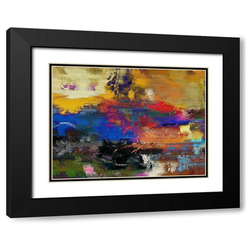Across the Divide IV Black Modern Wood Framed Art Print with Double Matting by Bolokofsky, Ronald