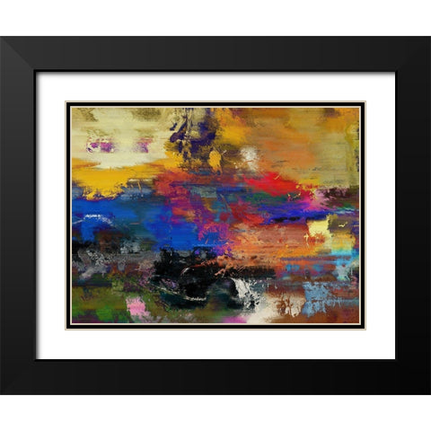 Across the Divide IV Black Modern Wood Framed Art Print with Double Matting by Bolokofsky, Ronald