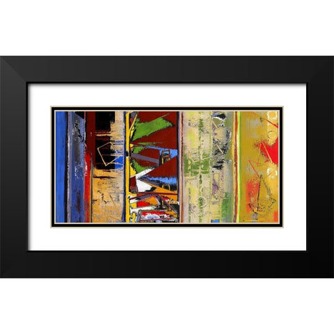 Any Which Way I Black Modern Wood Framed Art Print with Double Matting by Bolokofsky, Ronald