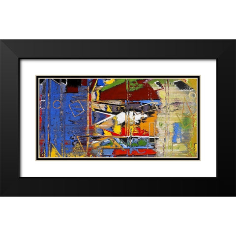 Any Which Way II Black Modern Wood Framed Art Print with Double Matting by Bolokofsky, Ronald