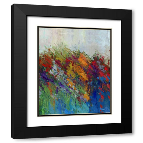 Color Spree I Black Modern Wood Framed Art Print with Double Matting by Bolokofsky, Ronald
