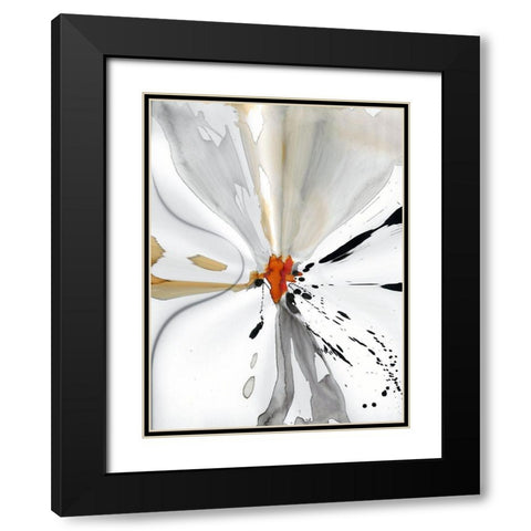 Ink Spot I Black Modern Wood Framed Art Print with Double Matting by Bolokofsky, Ronald