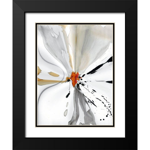 Ink Spot I Black Modern Wood Framed Art Print with Double Matting by Bolokofsky, Ronald