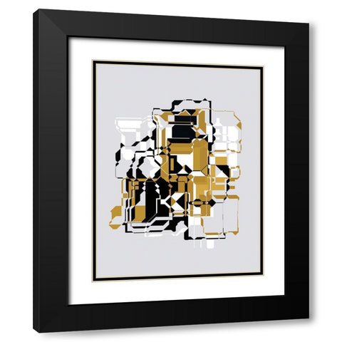 Inner Dimensions I Black Modern Wood Framed Art Print with Double Matting by Bolokofsky, Ronald