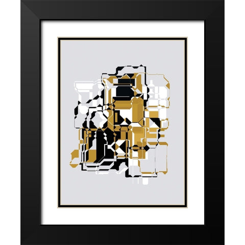 Inner Dimensions I Black Modern Wood Framed Art Print with Double Matting by Bolokofsky, Ronald