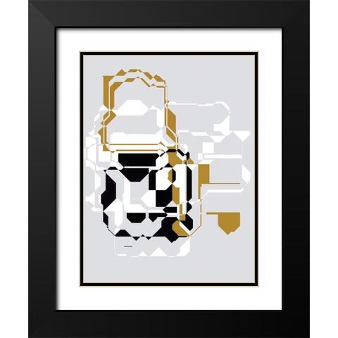 Inner Dimensions III Black Modern Wood Framed Art Print with Double Matting by Bolokofsky, Ronald