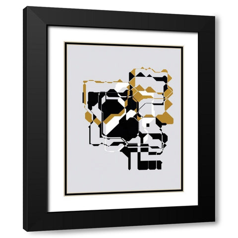 Inner Dimensions IV Black Modern Wood Framed Art Print with Double Matting by Bolokofsky, Ronald