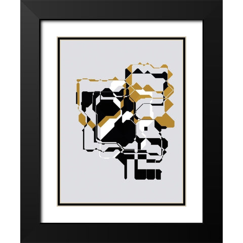 Inner Dimensions IV Black Modern Wood Framed Art Print with Double Matting by Bolokofsky, Ronald