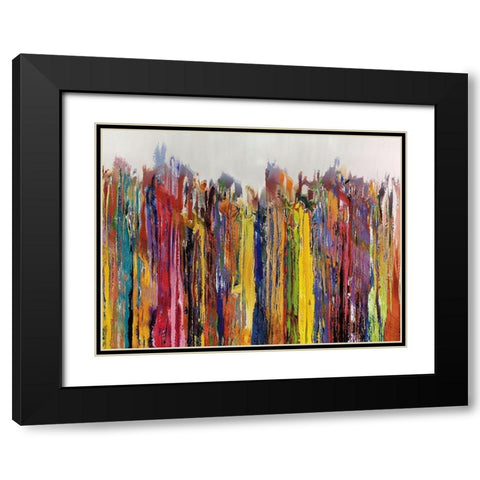 Lining Up I Black Modern Wood Framed Art Print with Double Matting by Bolokofsky, Ronald