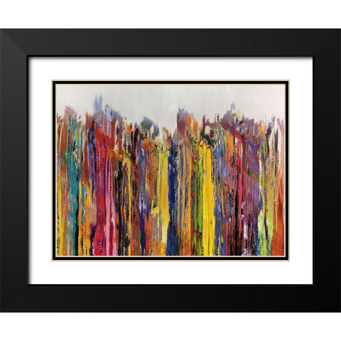 Lining Up I Black Modern Wood Framed Art Print with Double Matting by Bolokofsky, Ronald